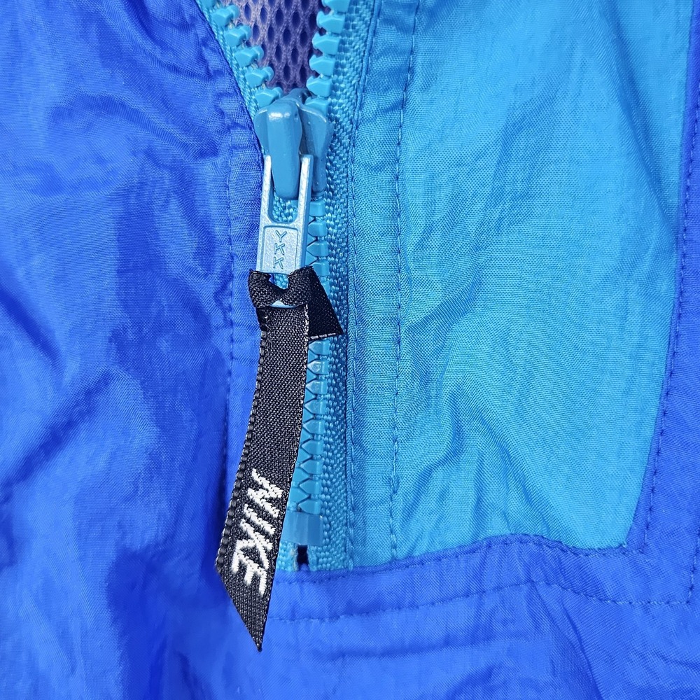 Nike Vintage Windbreaker Jacket Men's XL Blue Spell Out Swoosh NCAA - Picture 9 of 16